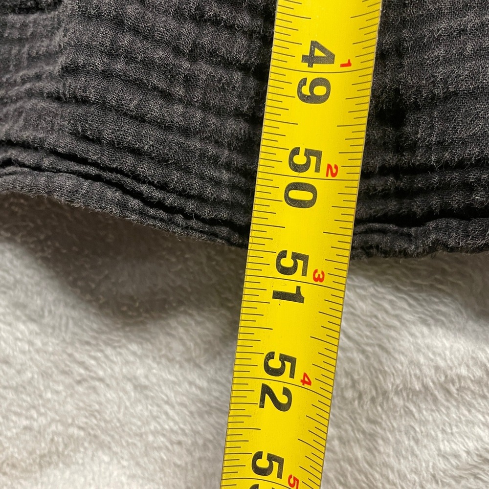 Anthropologie Dress Women XL Charcoal Grey Strapless Smocked Gauze Maxi Tiered - Picture 4 of 8